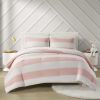 Cotton Cabana Stripe Reversible Comforter Set with Rainbow Reverse