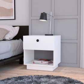 Ethan White 1-Drawer Nightstand