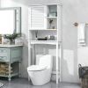 Home Over-The-Toilet Shelf Bathroom Storage Space Saver with Adjustable Shelf Collect Cabinet