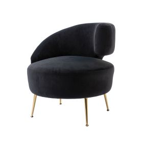 Accent Chair ; leisure single chair with Golden feet