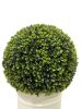 24" Ball Topiary in White Pot, Artificial Faux Plant for indoor and outdoor