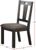 Simple Elegant Design Wooden Chairs Dining Room 2pcs Chairs Cushion Seats