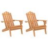 Patio Adirondack Chairs 2 pcs Solid Wood Acacia