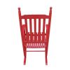 wooden porch rocker chair Red