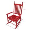 wooden porch rocker chair Red