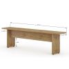 Manhattan Comfort NoMad 67.91 Rustic Country Dining Bench in Nature