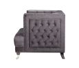 ACME Hegio Chair w/1 Pillow, Gray Velvet 55267