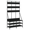 Clothes Rack with Shoe Storage Black 39.4"x15.7"x72.4"