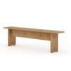 Manhattan Comfort NoMad 67.91 Rustic Country Dining Bench in Nature