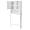 Home Over-The-Toilet Shelf Bathroom Storage Space Saver with Adjustable Shelf Collect Cabinet