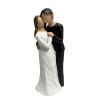 1pc, Kissing Couple Figurines Decor, Valentine Happy Wedding Bride And Groom Resin Figurine Birthday Gift Valentine's Day Gift Home Decor