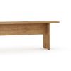 Manhattan Comfort NoMad 67.91 Rustic Country Dining Bench in Nature