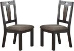 Simple Elegant Design Wooden Chairs Dining Room 2pcs Chairs Cushion Seats