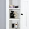 Modern Bathroom Wooden Wall Cabinet with Mirrored Doors - Space-Saving Storage Solution