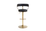 Bar Stools with Back and Footrest Counter Height Dining Chairs (1PCS/CTN)