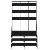 Clothes Rack with Shoe Storage Black 39.4"x15.7"x72.4"