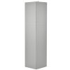 Tall Bathroom Corner Cabinet, Freestanding Storage Cabinet with Doors and Adjustable Shelves, MDF Board, Gray