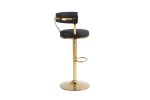 Bar Stools with Back and Footrest Counter Height Dining Chairs (1PCS/CTN)