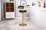 Bar Stools with Back and Footrest Counter Height Dining Chairs (1PCS/CTN)