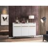 Manhattan Comfort Bradley 53.54 Buffet Stand with 4 Shelves in White