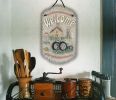 Welcome Sign, "Tractor" Porch Decor, Resin Slate Plaque, Ready To Hang Decor