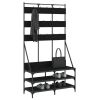 Clothes Rack with Shoe Storage Black 39.4"x15.7"x72.4"