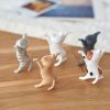 5pcs Cat Ornaments; Funny Cat Pen Holder; Toy; Gift; Home Decorations