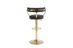 Bar Stools with Back and Footrest Counter Height Dining Chairs (1PCS/CTN)