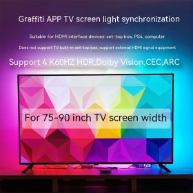 TV Sync Ambience Light Streamer Colorful Graffiti APP TV (Option: AU-Applicable To 75to90 Inch TV)