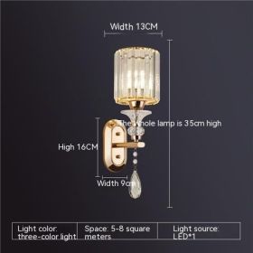 Eye Protection Wall Lamp Simple Modern Stair Aisle Living Room Wall Lamp (Option: Support Xiaoai-Single Head Gold)