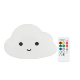 Cartoon Cloud Night Light USB Charging Bedside Bedroom Remote Control LED Wall Lamp (Option: Clouds-Chargeable With Remote Control-USB)