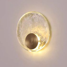 New Nordic Modern Light Luxury Crystal Copper Wall Lamp (Option: 220V White Light-200mm)