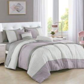 Ena 9 Pieces Comforter Set (size: King)