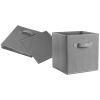 4 Pack Foldable Storage Cube Bins Cloths Closet Space Organizer Basket Shelves Box