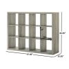 12 Cubby Mobile Tray Storage Cabinet, 3x4, Classroom Furniture