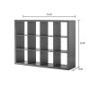 12 Cubby Mobile Tray Storage Cabinet, 3x4, Classroom Furniture