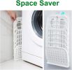 Wall-Mounted Laundry Basket Folding Storage Basket, Storage Bins Space Saving with Handle for Organizing Home Clothes Towels and Toys