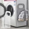 Wall-Mounted Laundry Basket Folding Storage Basket, Storage Bins Space Saving with Handle for Organizing Home Clothes Towels and Toys