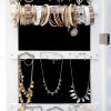 LED Lights Jewelry Storage Mirror Cabinet