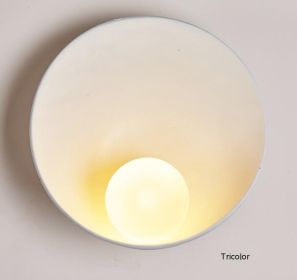 New Chinese Zen Style Shell Wall Lamp (Option: White-Tricolor)