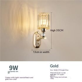 Eye Protection Wall Lamp Simple Modern Stair Aisle Living Room Wall Lamp (Option: Lamp With Switch-508 Single Head)